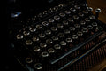 Black 1960s manual typewriter