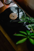 Walnut vintage record player console
